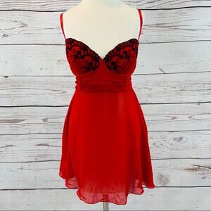Inner Secrets red black negligee sheer